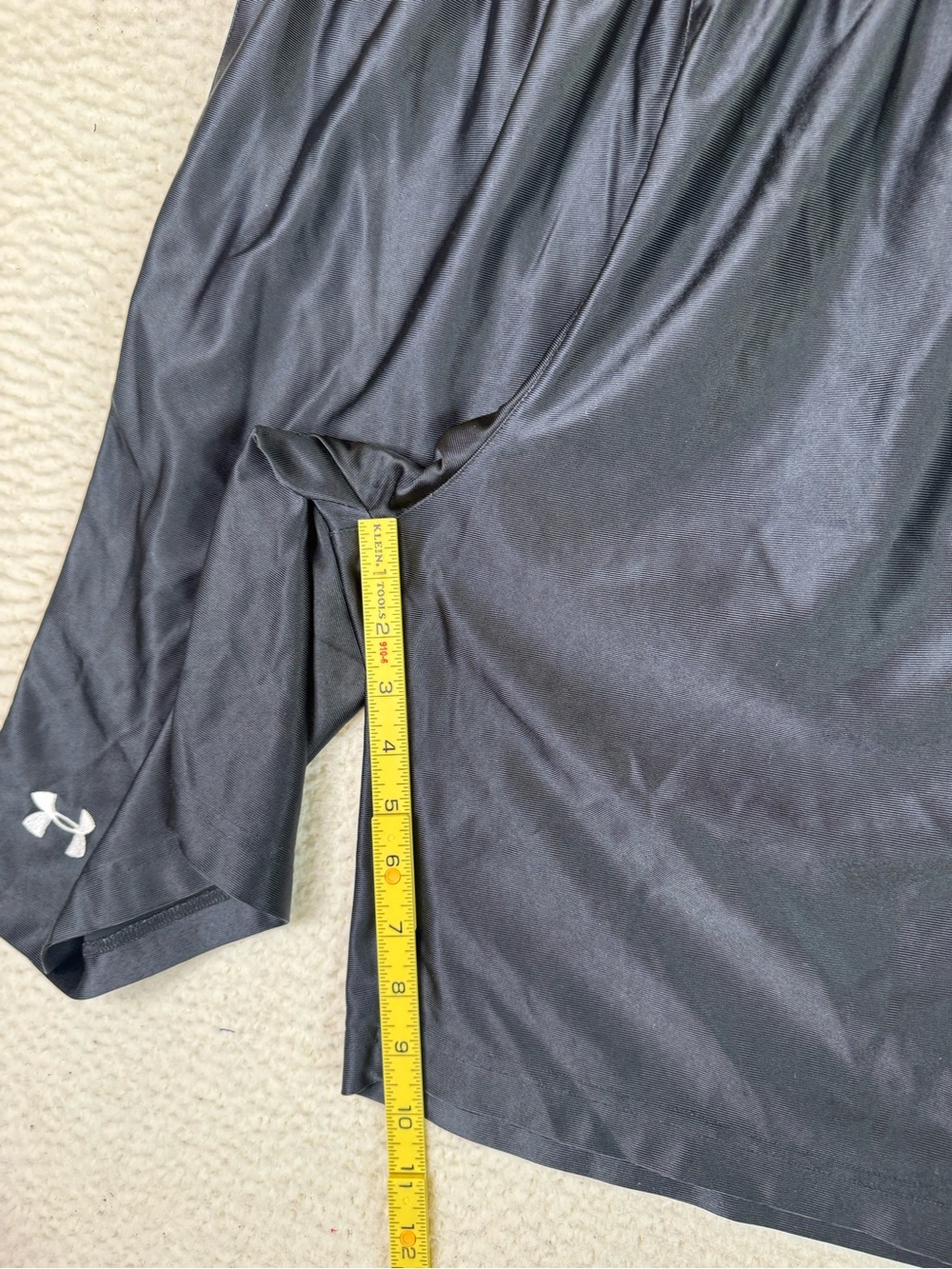 Under Armour Basketball Shorts Shiny Dazzle Pockets Black Men's Size Medium - Picture 13 of 13